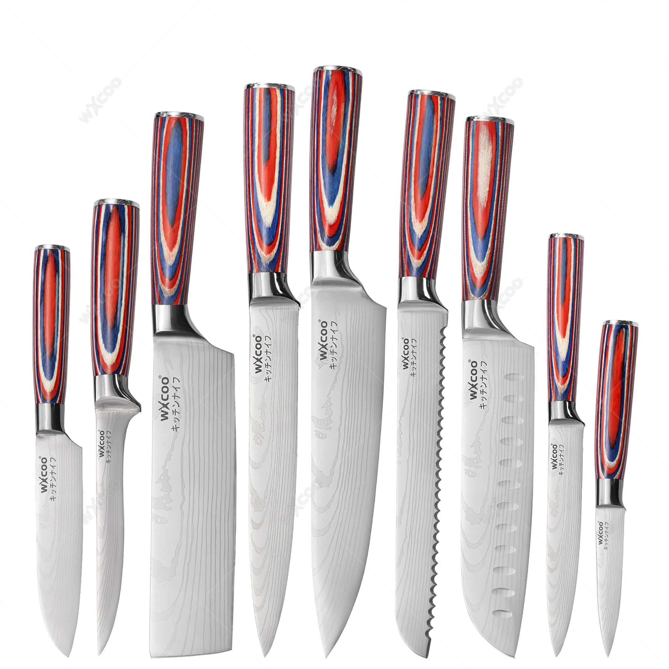 Japanese Santoku Stainless steel Knives 5Cr15MOV