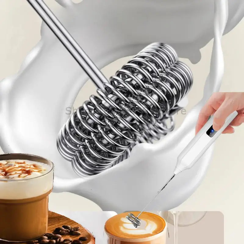 Handheld Wireless Electric Blender- Mini Coffee Maker With USB