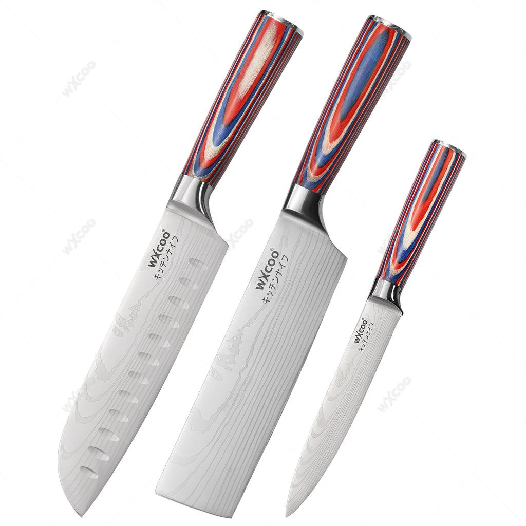 Japanese Santoku Stainless steel Knives 5Cr15MOV