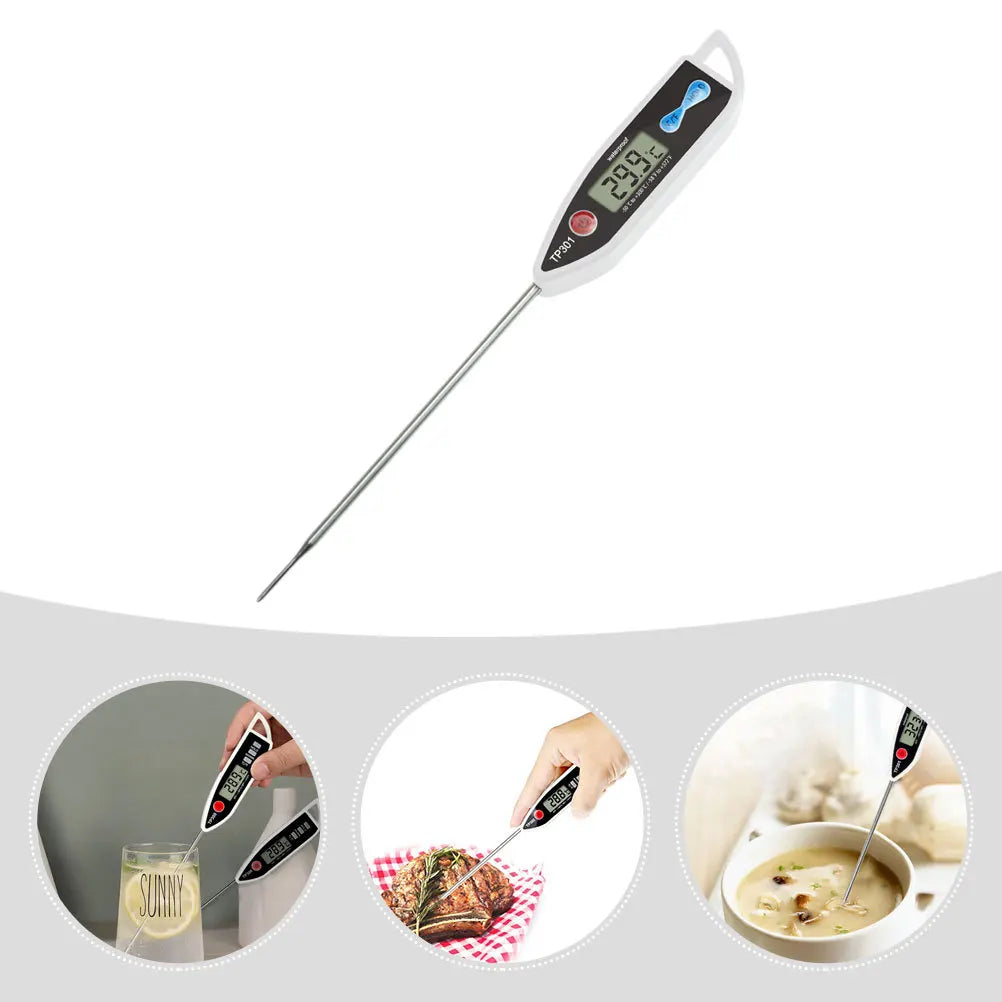 Instant Read Meat Thermometer - Fast & Accurate Digital Food Probe for Cooking, Baking, and BBQ