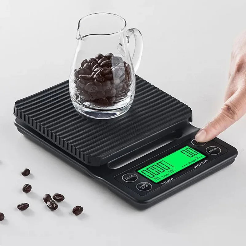 Cross-border, electronic  Coffee scale 5kg with timing, household baked goods scale Smart hand-brewed coffee Kitchen scale
