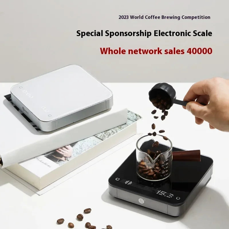 IN Stock HERO Coffee Electronic Scales 3.0 Pour Coffee Electronic Drip Coffees Scale with Timer 2kg/0.1g LED Smart Kitchen Scale