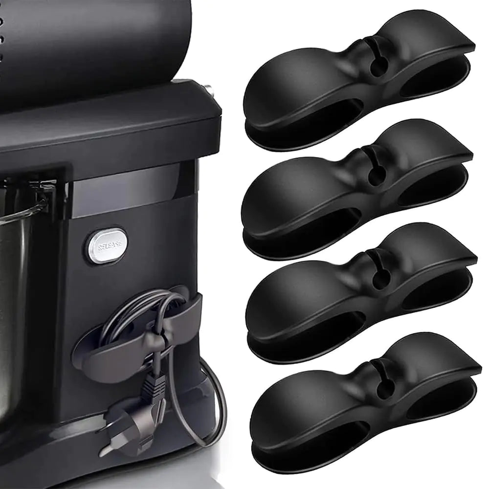 Fxkoolr 4-Pack Cord Organizer for Kitchen Appliances – Wire Holder for Air Fryer, Mixer & Coffee Maker