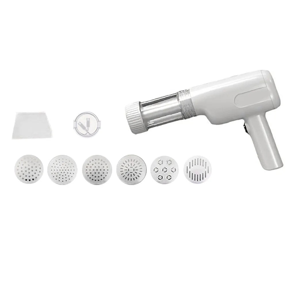 Cordless 5 in 1 Electric Noodle Maker with Five Interchangeable Molds for Homemade Pasta and Idiyappam Easy One Touch Operation