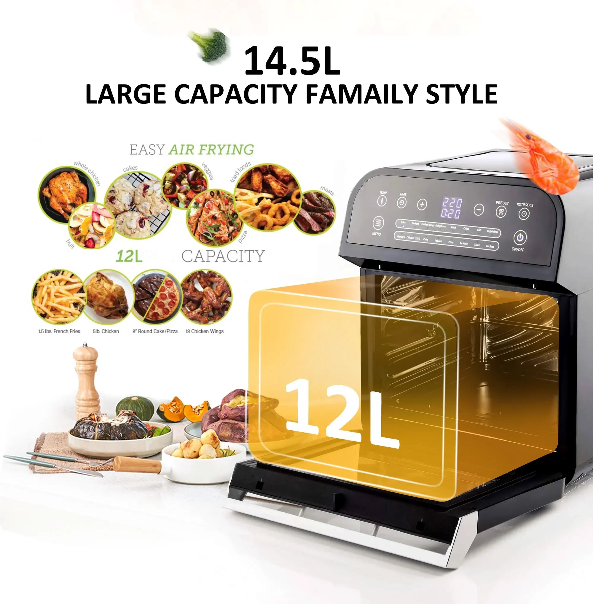 YYHC-Best Price Kitchen Appliance Smart Air Fryers Factory