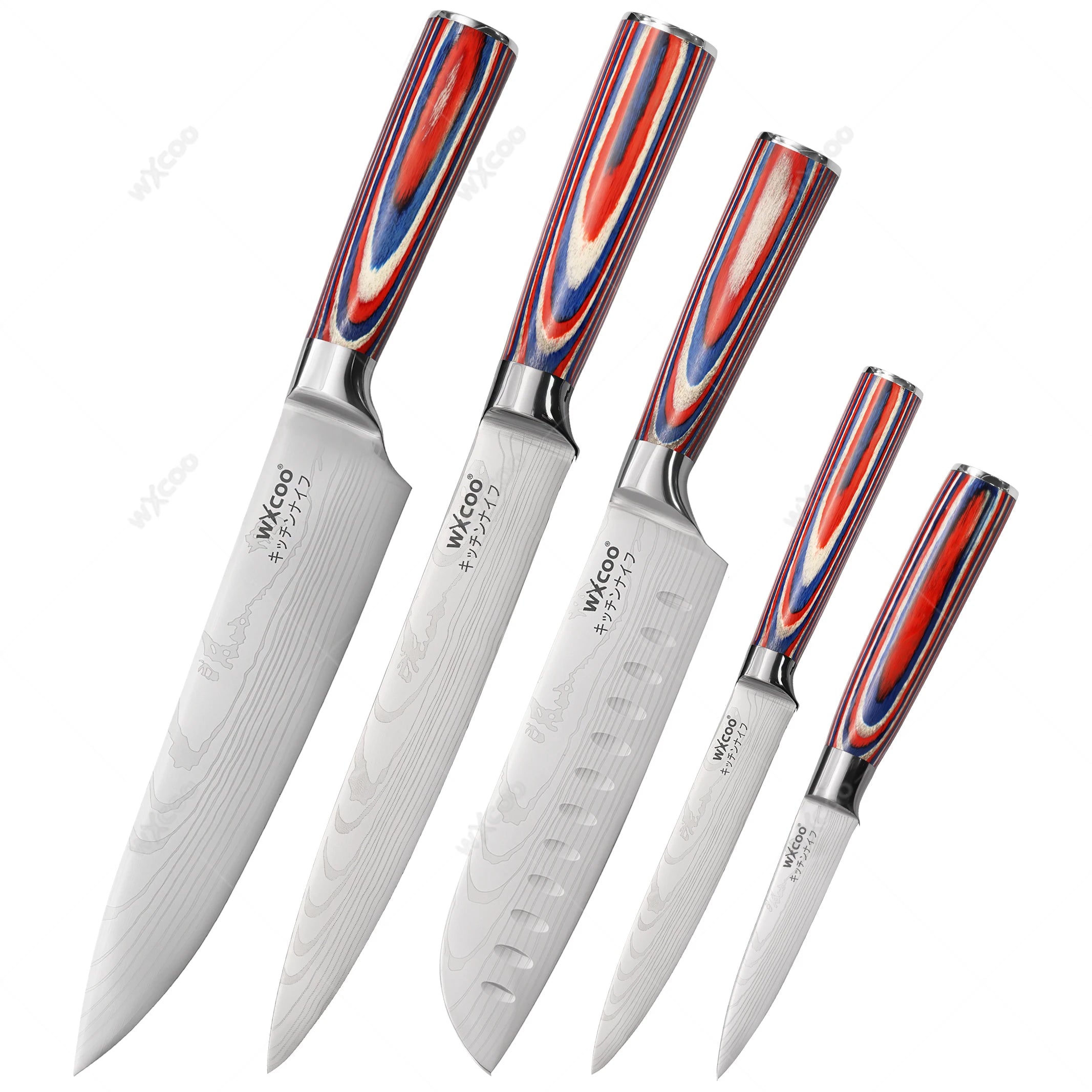 Japanese Santoku Stainless steel Knives 5Cr15MOV