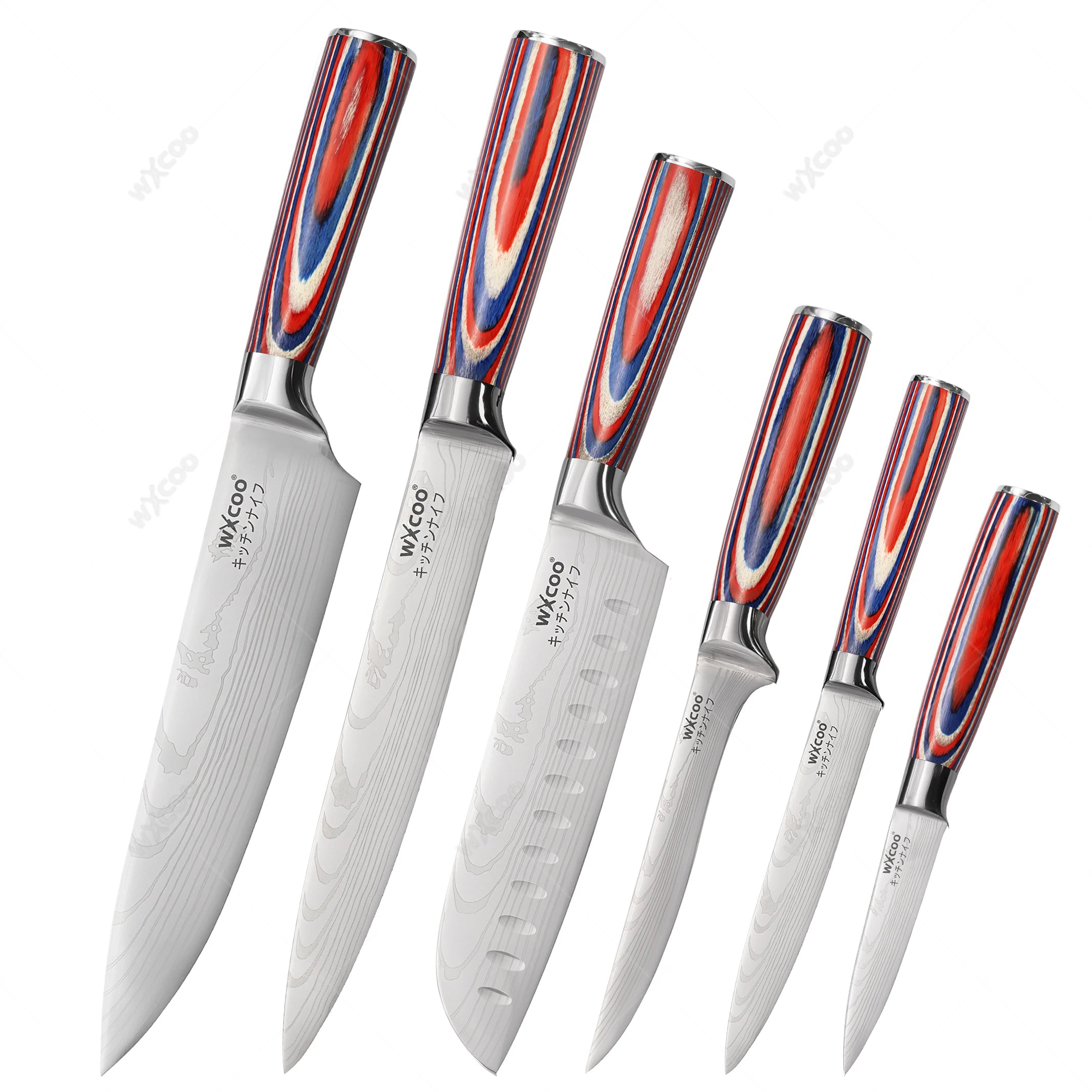 Japanese Santoku Stainless steel Knives 5Cr15MOV