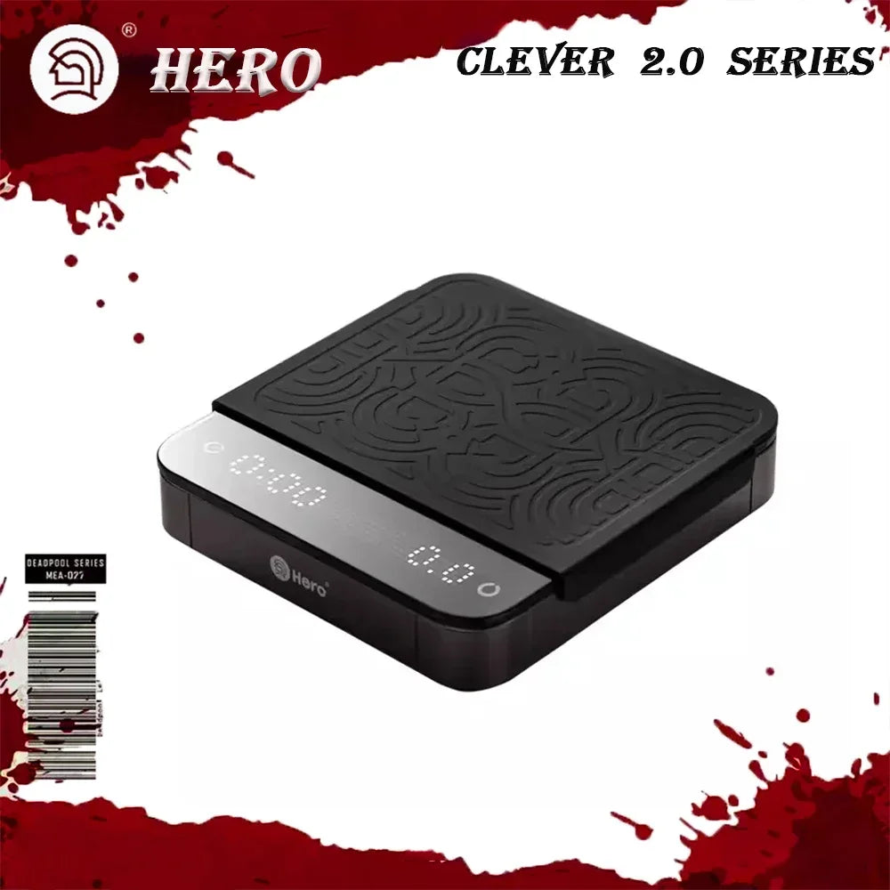 IN Stock HERO Coffee Electronic Scales 3.0 Pour Coffee Electronic Drip Coffees Scale with Timer 2kg/0.1g LED Smart Kitchen Scale