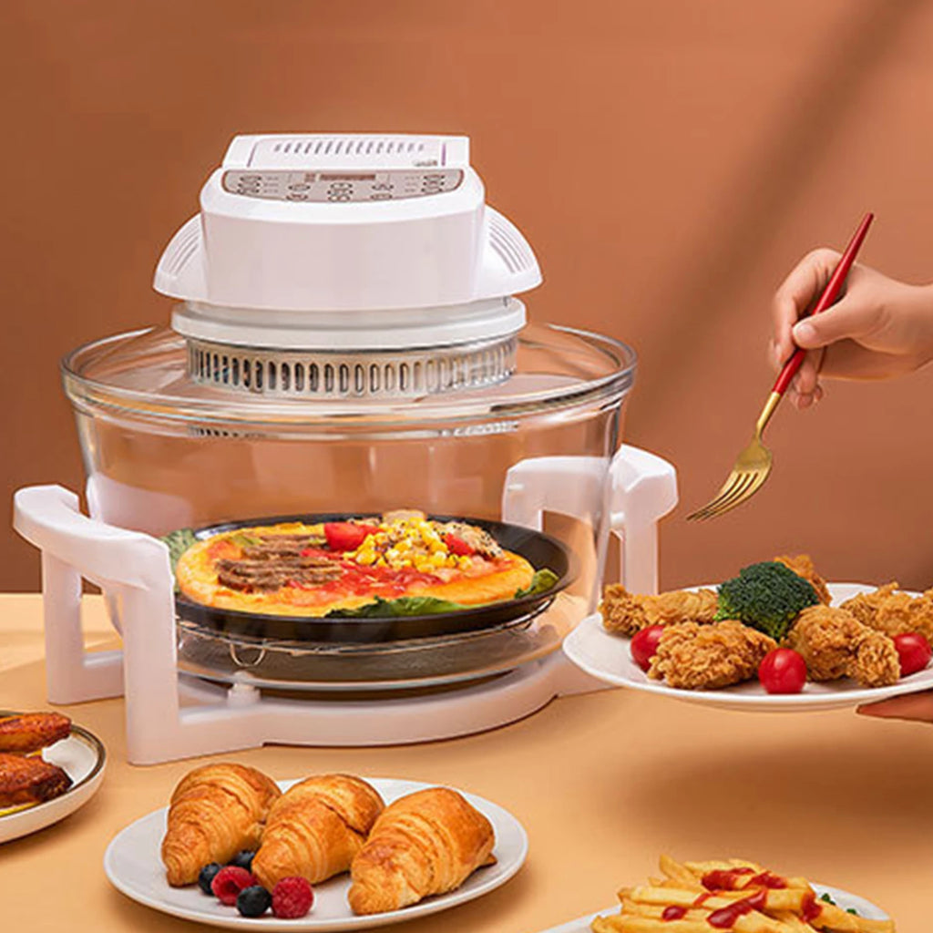 12L/17L Air Fryer Oil-free Electric Fryers Visible Household Automatic Oven Deep Fryer Multifunctional Cooker French Fries Pan