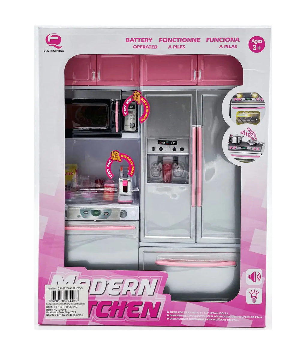 RBN Pink Doll Kitchen Set with Lights & Sound